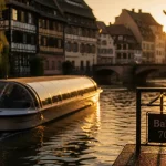 Strasbourg balade en bateau sur l’Ill, 70 minutes, Petite France et quais au golden hour